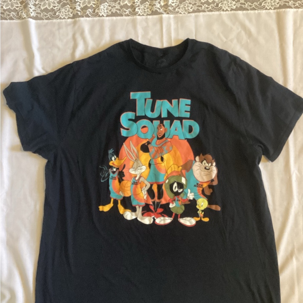 Tune Squad Space Jam A New Legacy Looney Tunes Men's Black Graphic T-Shirt - 2XL